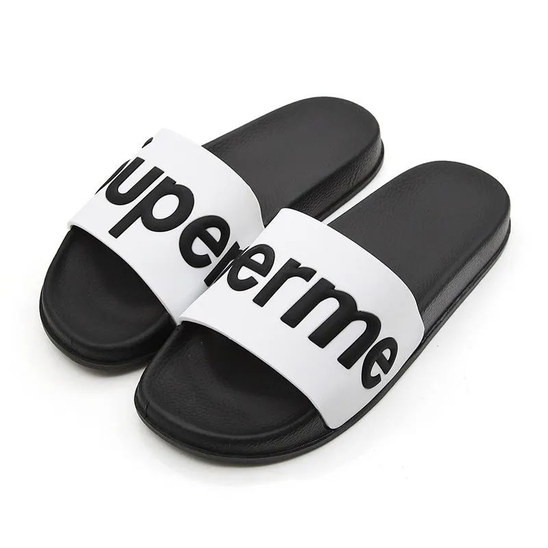 2018 New Summer Bathroom Cool House Home Slippers Men Women Unisex Non-slip Indoor/Outdoor Flip Flops Shoes Fashion Slides