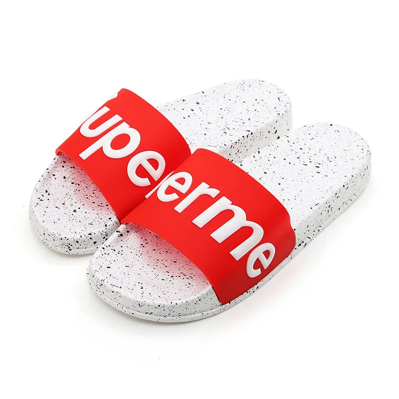 2018 New Summer Bathroom Cool House Home Slippers Men Women Unisex Non-slip Indoor/Outdoor Flip Flops Shoes Fashion Slides