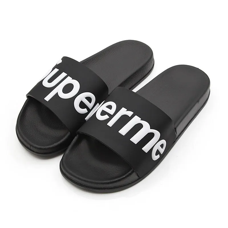 2018 New Summer Bathroom Cool House Home Slippers Men Women Unisex Non-slip Indoor/Outdoor Flip Flops Shoes Fashion Slides