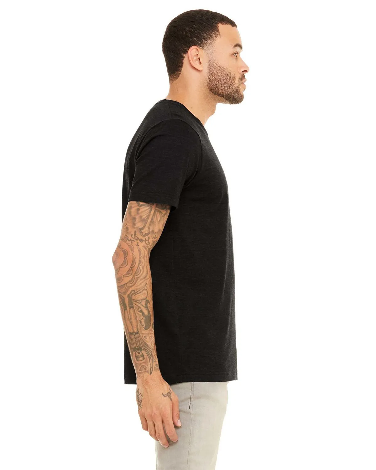 3001CVC-Bella   Canvas-BLACK HEATHER