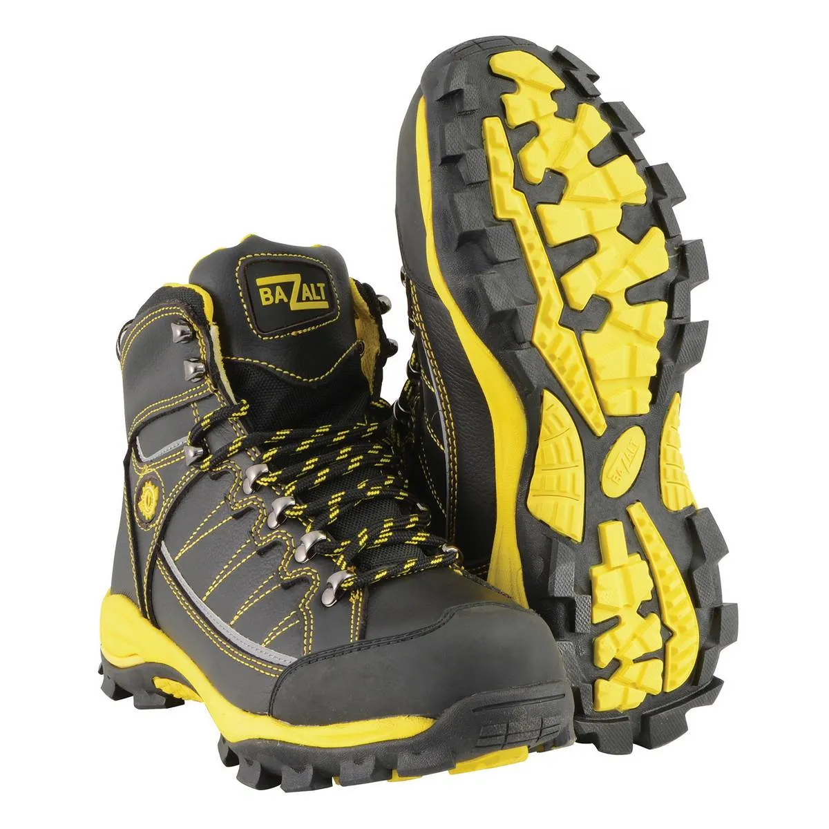 Bazalt MBM9122 Men's Black with Yellow Water and Frost Proof Leather