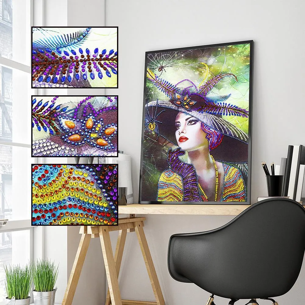 Beauty 5D DIY Special Shaped Diamond Painting