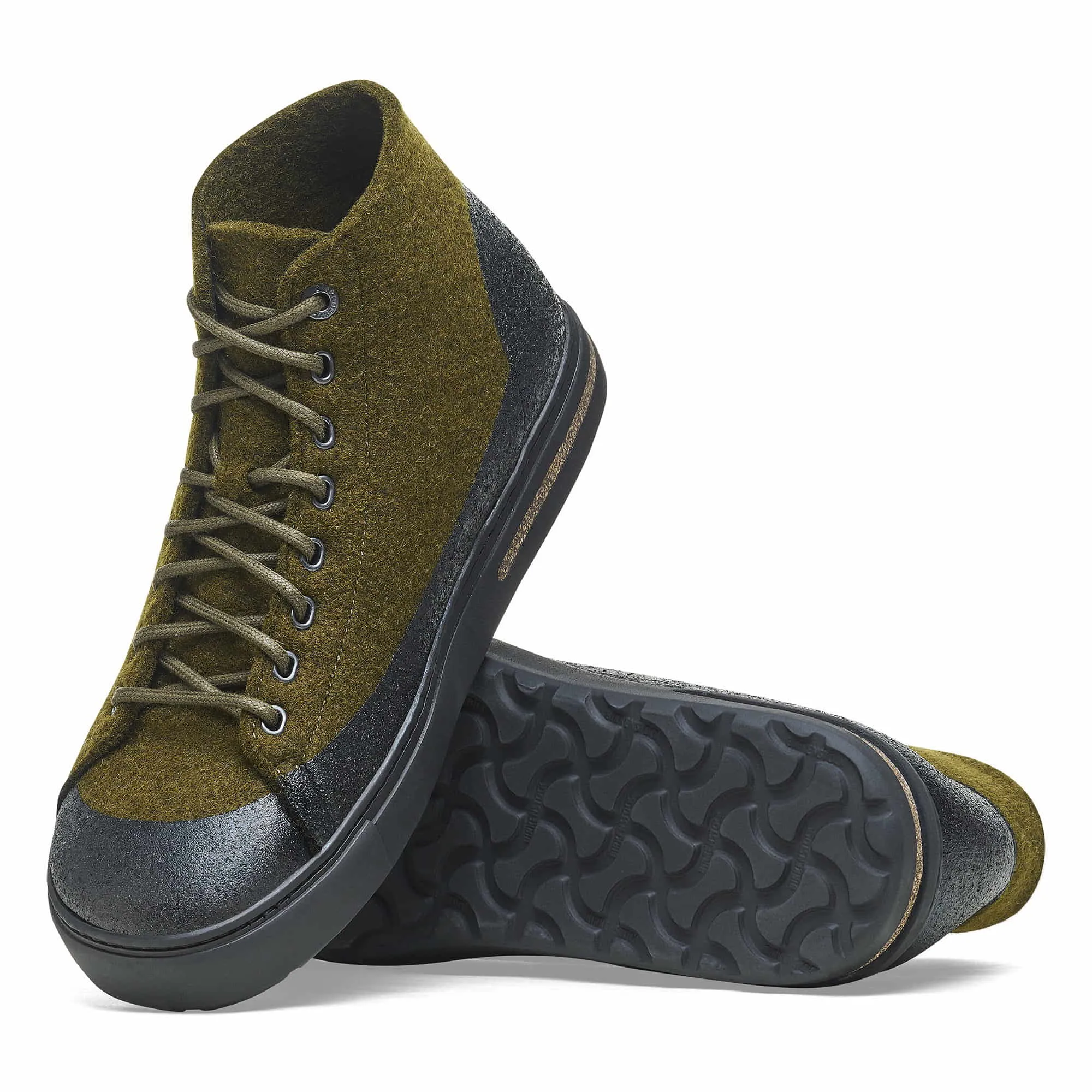 Bend Mid Dip Natural leather textile felt