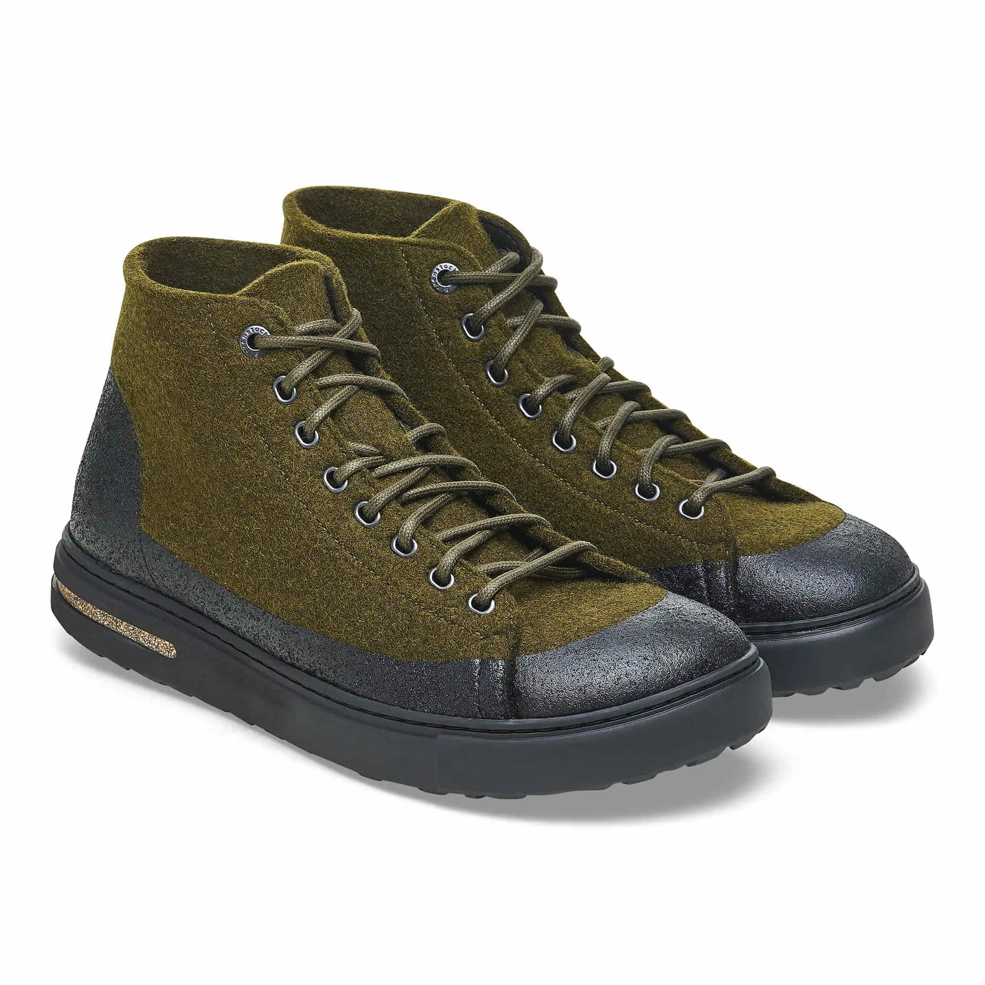 Bend Mid Dip Natural leather textile felt