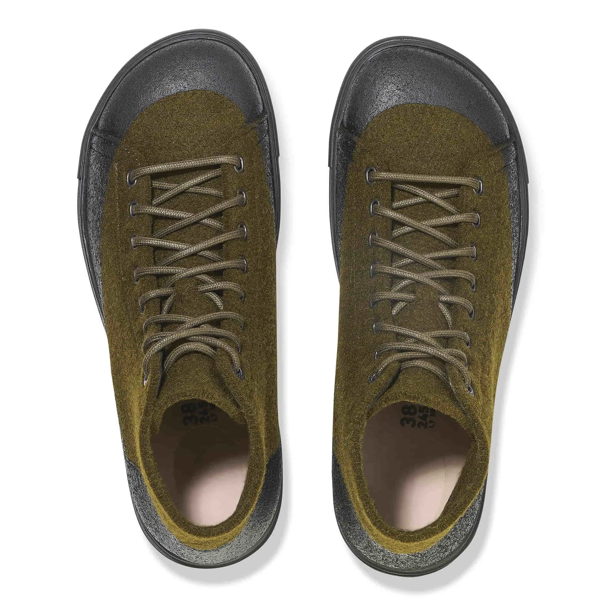 Bend Mid Dip Natural leather textile felt