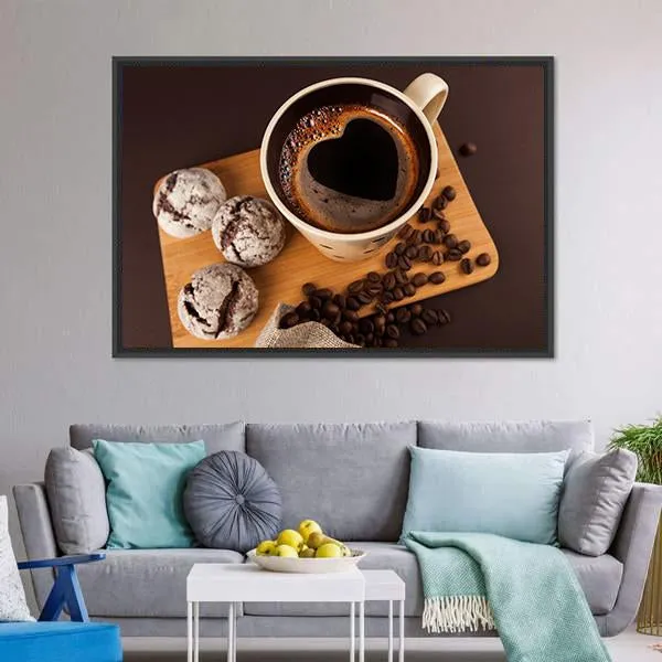 Cup Of Coffee Canvas Wall Art