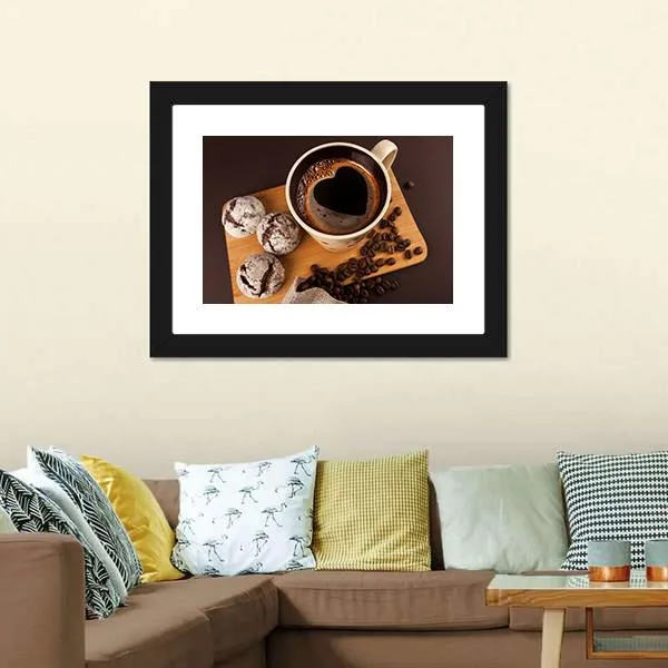 Cup Of Coffee Canvas Wall Art