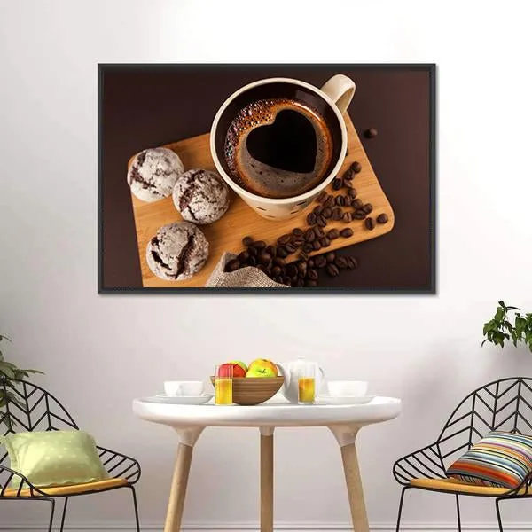 Cup Of Coffee Canvas Wall Art