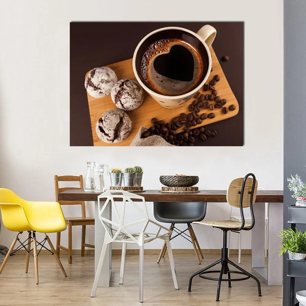 Cup Of Coffee Canvas Wall Art