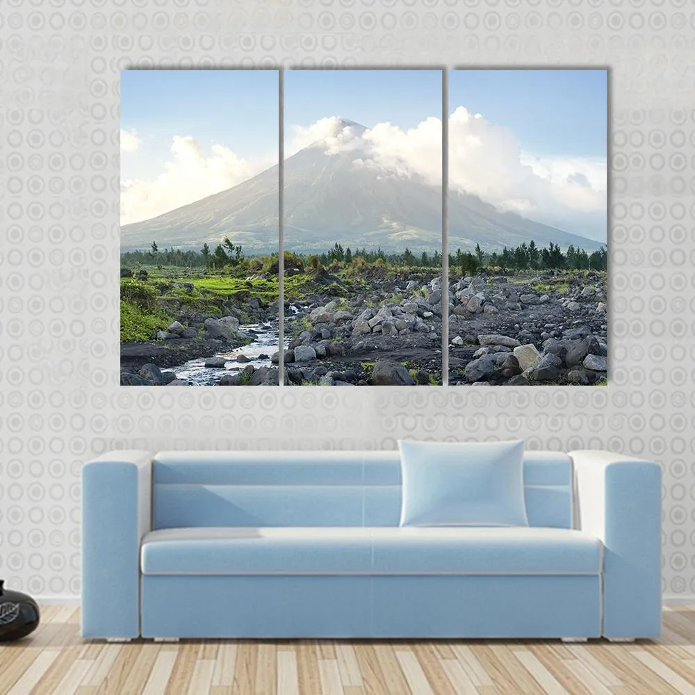 Mayon Volcano  Philippines Canvas Wall Art