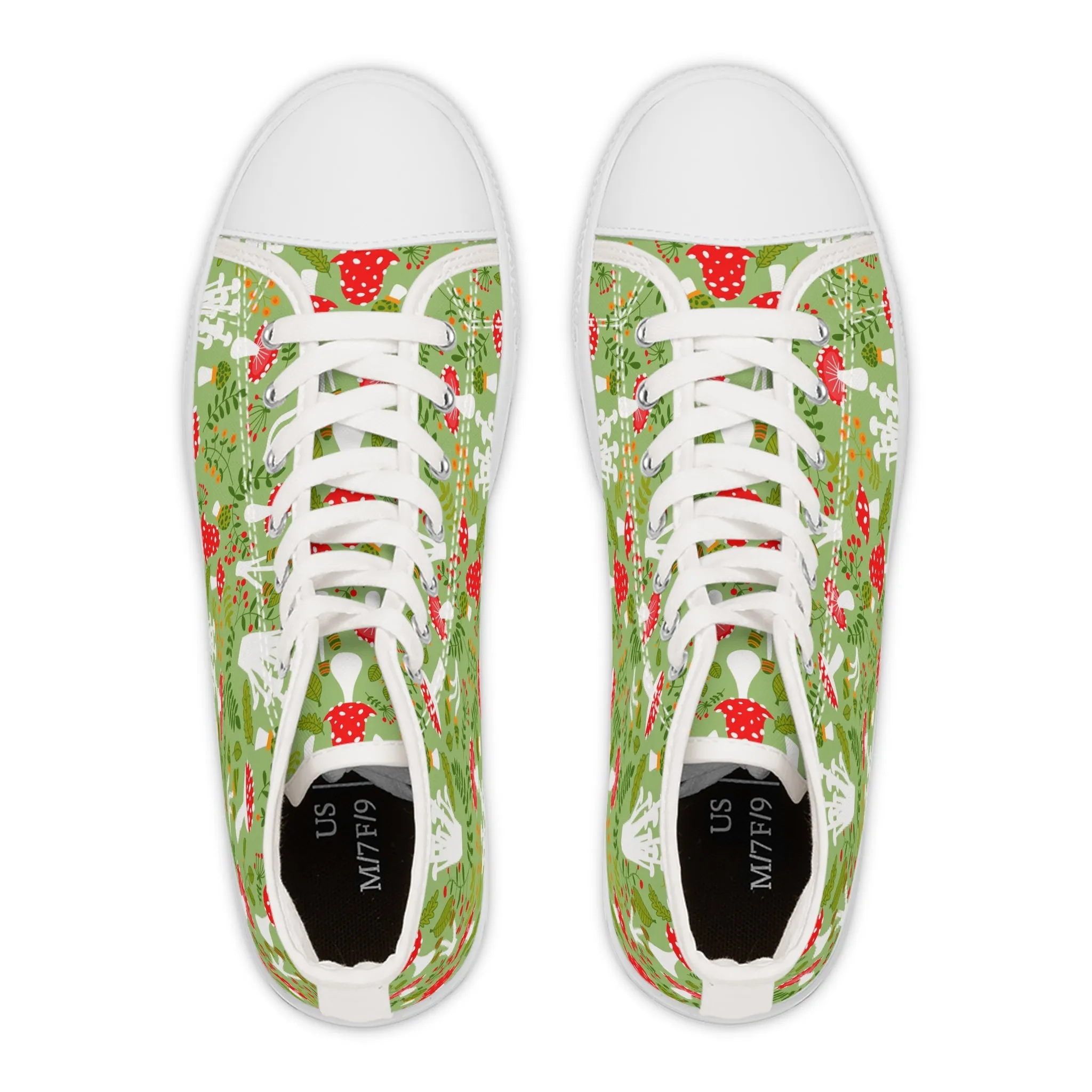 Mushrooms Women's High Top Sneakers