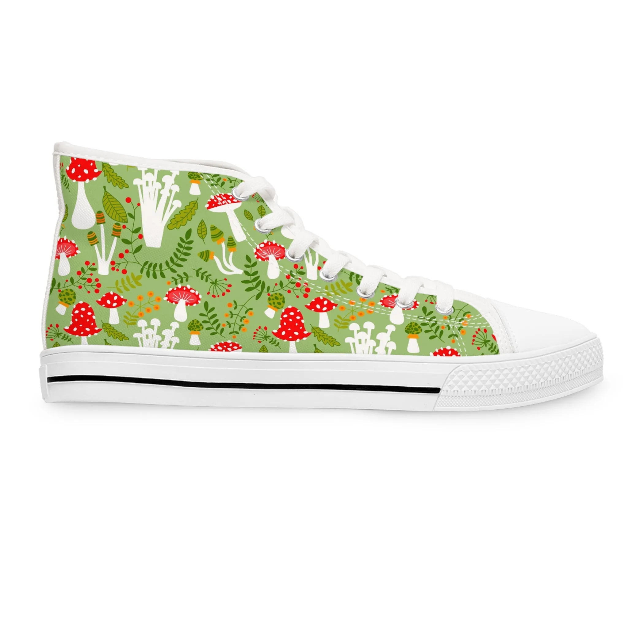 Mushrooms Women's High Top Sneakers