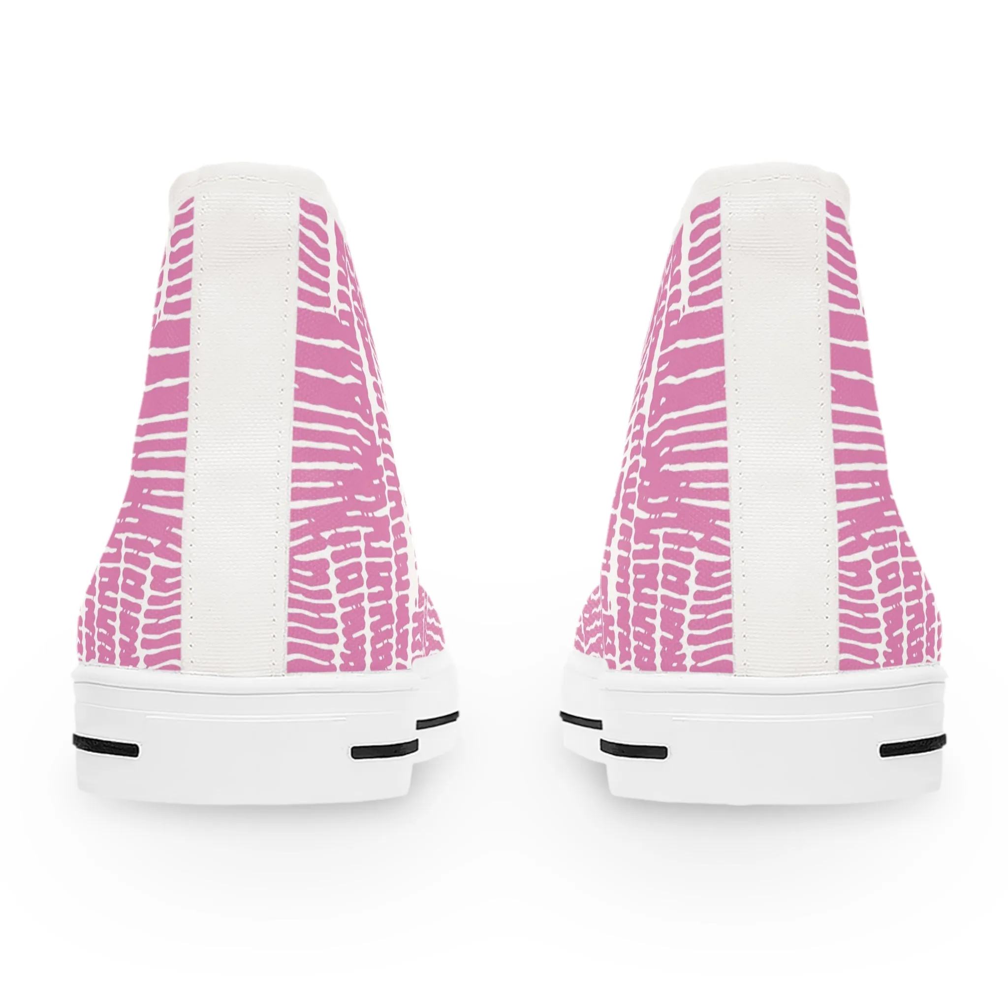 Pink Background Women's High Top Sneakers