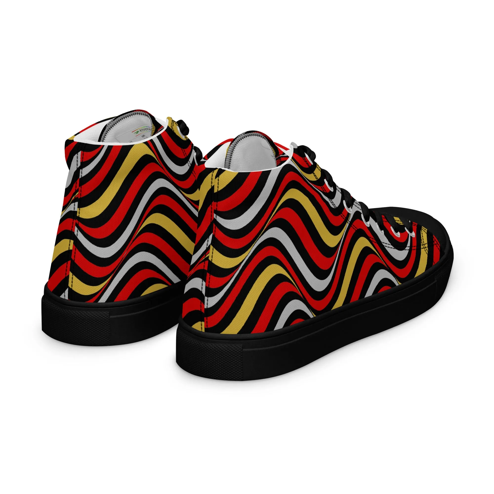 Proculsexual Wavey Women’s High Top Canvas Athletic Shoes