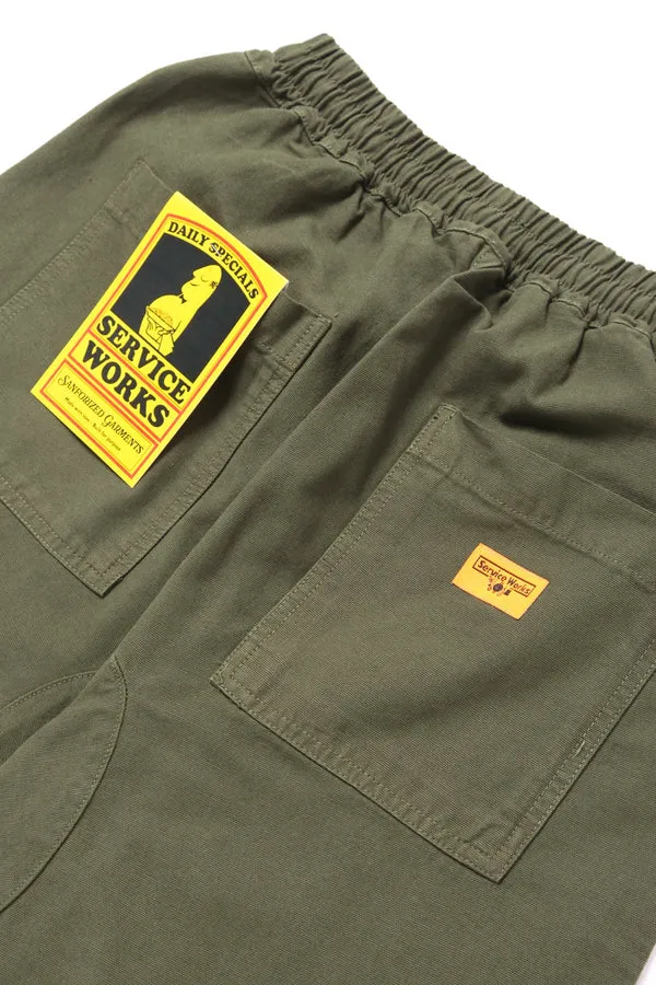 Service Works Classic Canvas Shorts - Olive